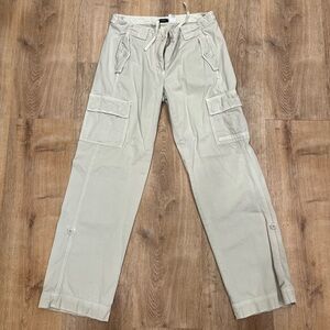J.Crew cream cargo pants size 6